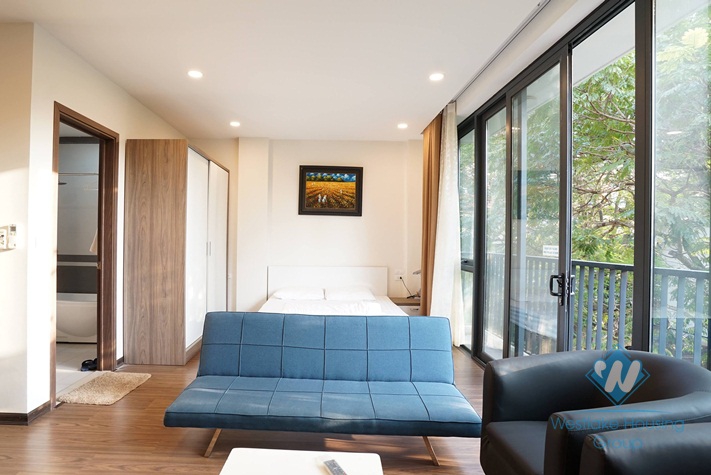 Nice and clean studio apartment for rent in Dong Da district, Ha Noi